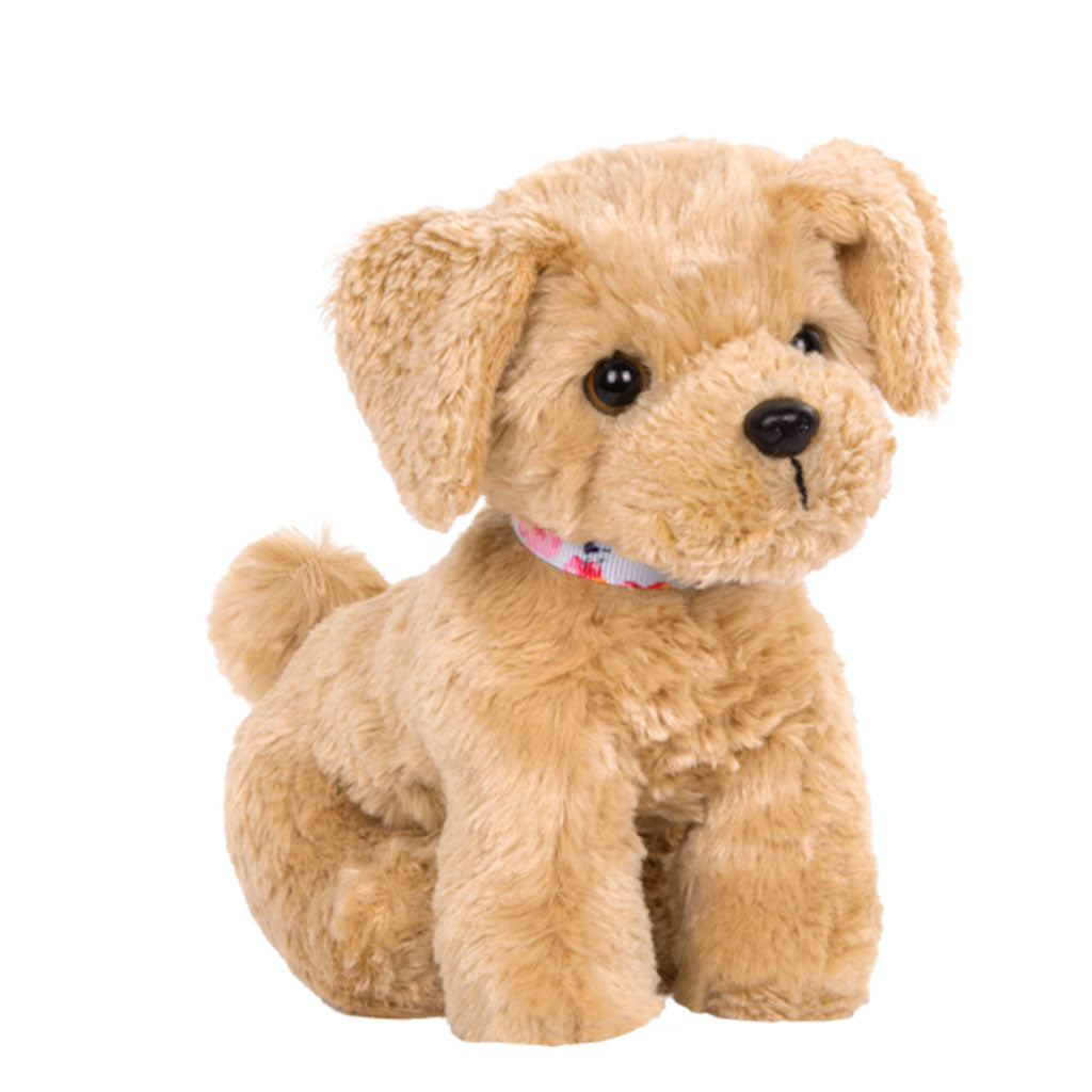 6" POSEABLE GOLDENDOODLE PUP
