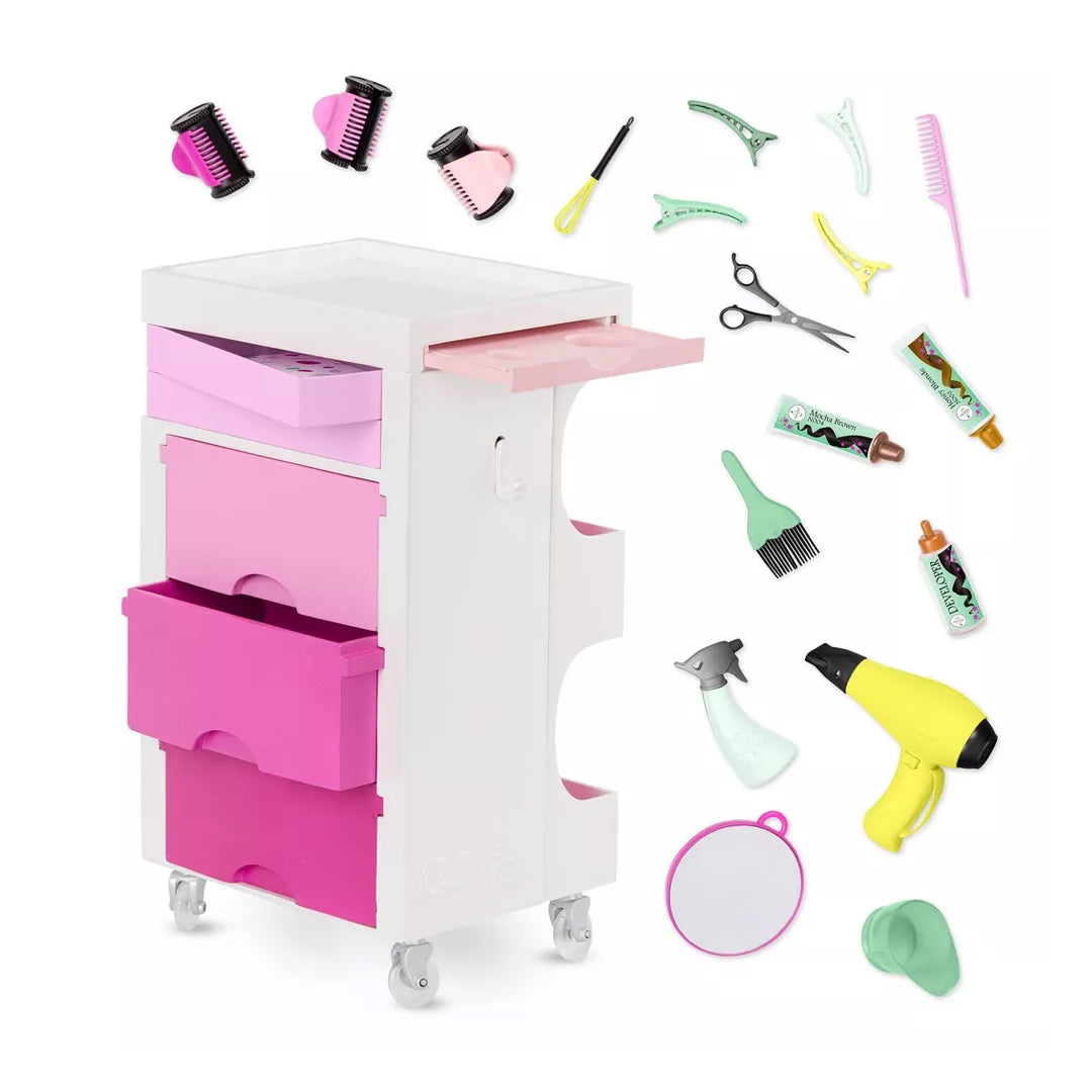 Carrito De Salón Con Accesorios