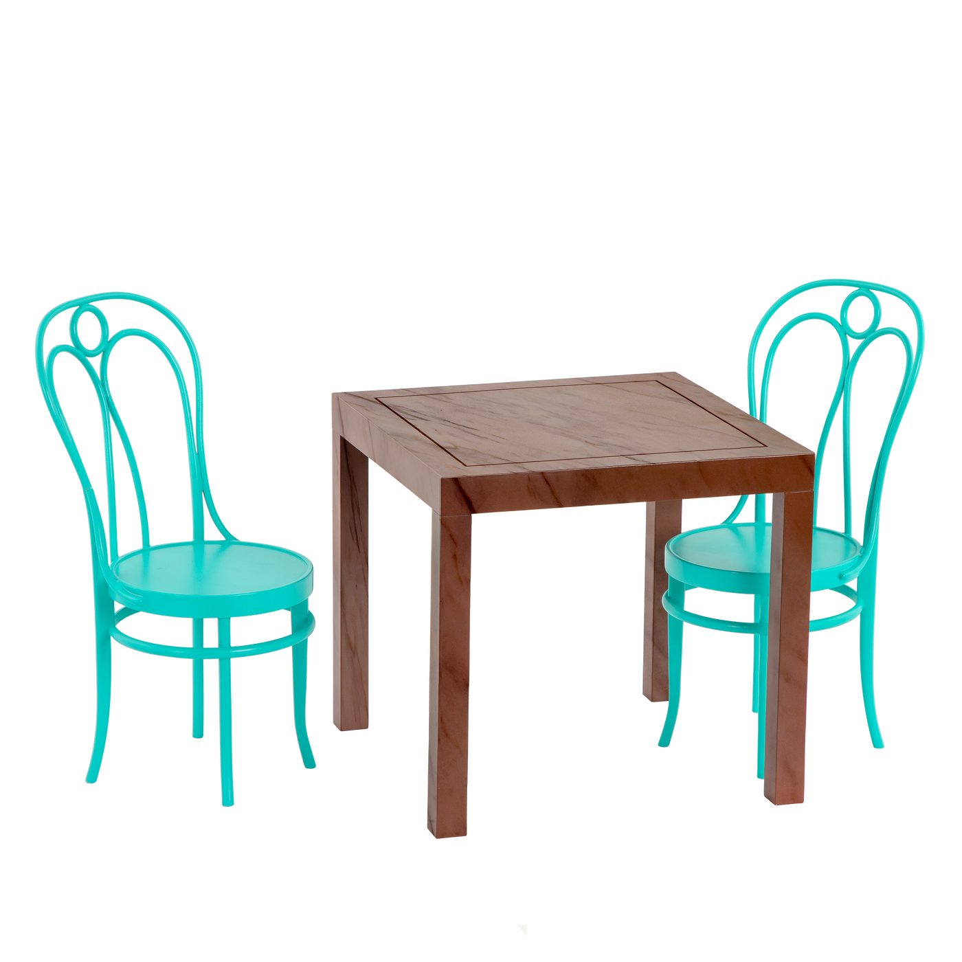 Set de muebles de mesa de comedor para muñecas de 46 cm